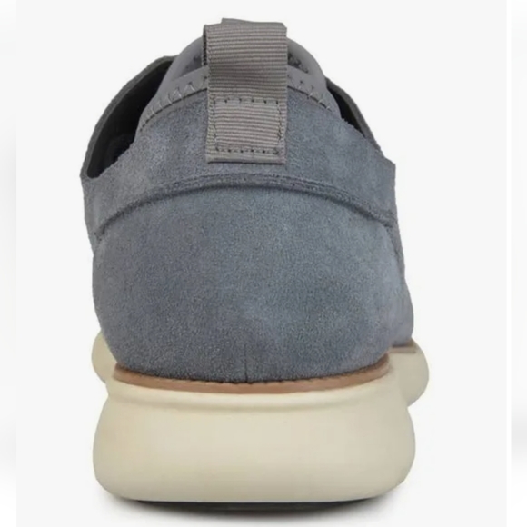 Vance Co Ludlow Suede Casual Lace Up Shoe in Grey - Picture 4 of 13